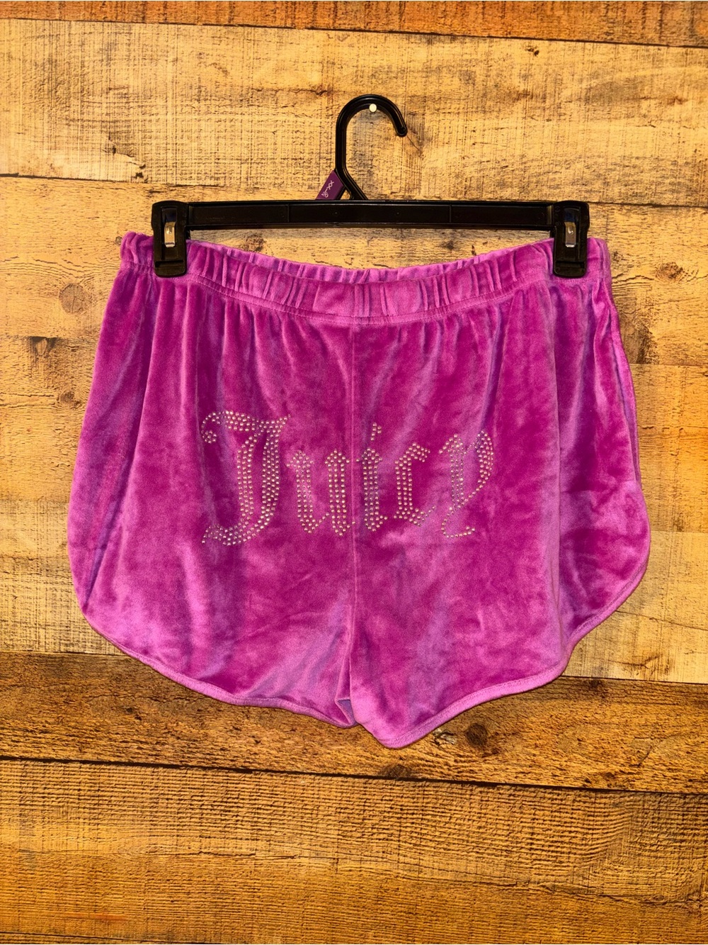 Juicy Couture Velour Rhinestone Pajama Shorts